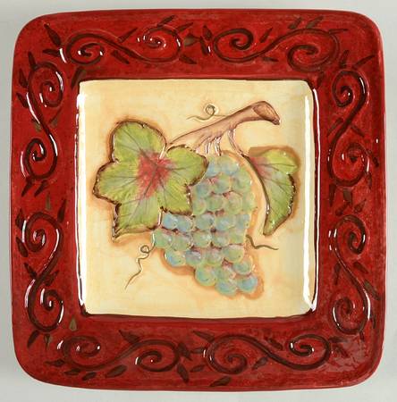 Tuscan Winery Salad/Dessert Plate