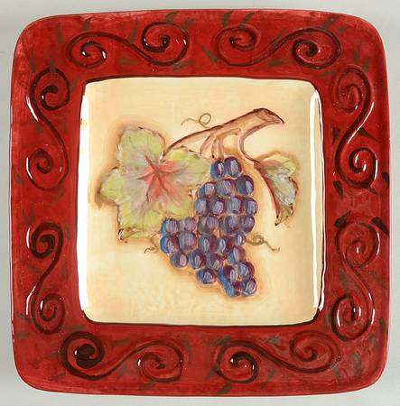 Tuscan Winery Salad/Dessert Plate