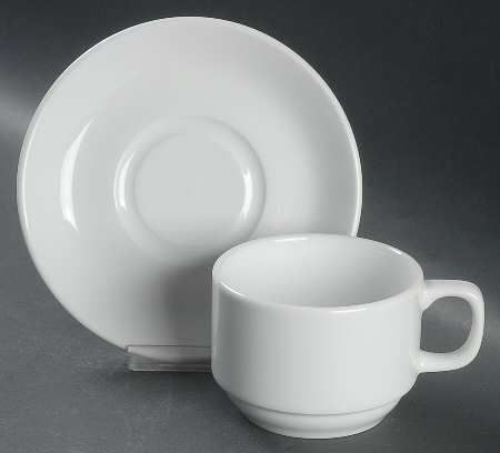 Bistro (Restaurantware) Flat Cup & Saucer Set