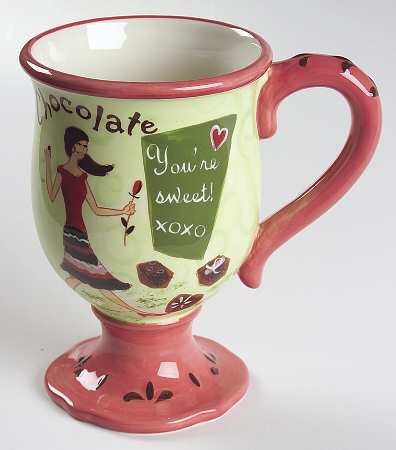 Chocolate Cafe Footed Mug