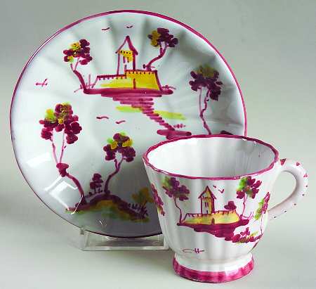 CAG9 Footed Demitasse Cup & Saucer Set