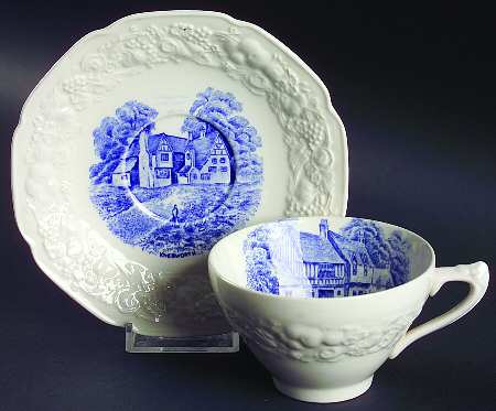 Rural England Blue by Crown Ducal