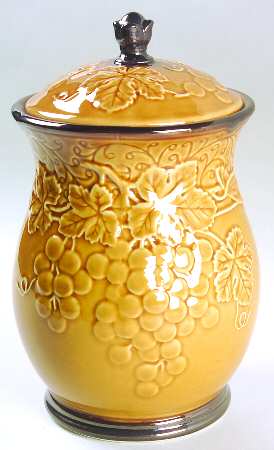 Bordeaux Gold Medium Canister & Lid