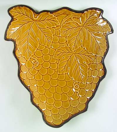 Bordeaux Gold 15" Figural Platter