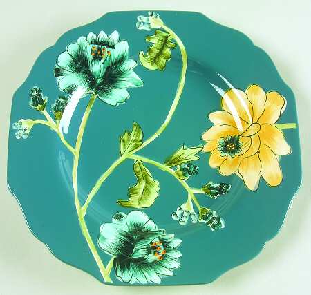 Field Flowers (Hand Painted) Salad/Dessert Plate