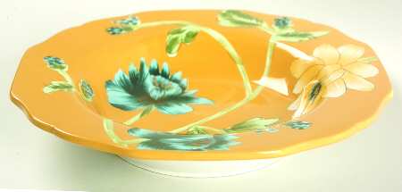 Field Flowers (Hand Painted) Large Rim Soup Bowl