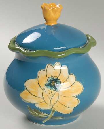 Field Flowers (Hand Painted) Sugar Bowl & Lid
