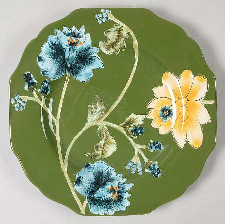 Field Flowers (Hand Painted) Salad/Dessert Plate