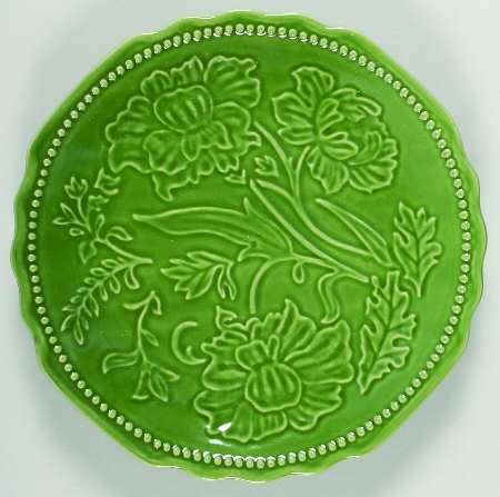 Field Flowers Green Salad/Dessert Plate