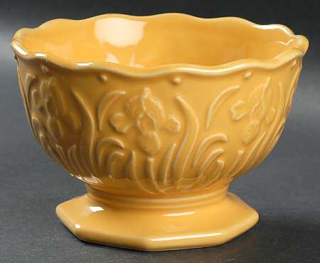 Field Flowers Gold Individual Ice Cream Dish