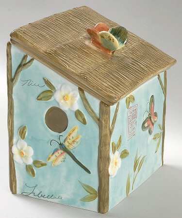 Natures Garden Figural Canister & Lid