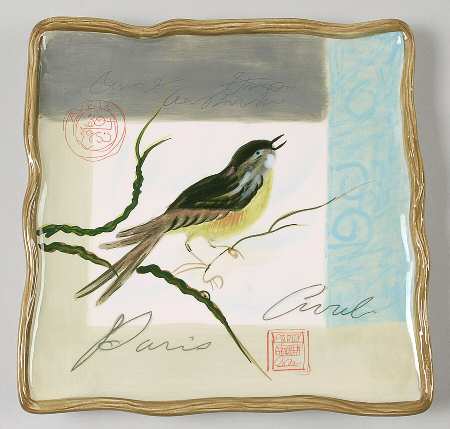 Natures Garden Square Salad Plate