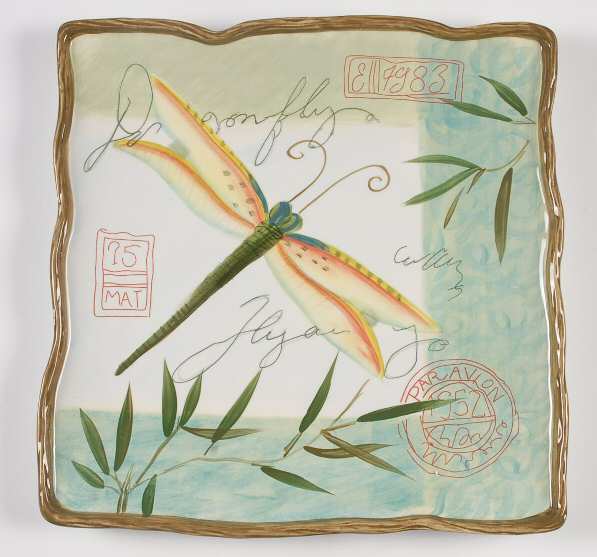 Natures Garden Square Service Plate (Charger)