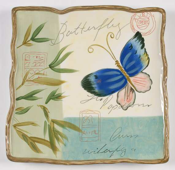 Natures Garden Square Service Plate (Charger)