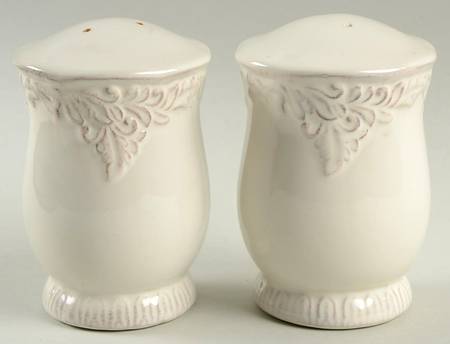 Renaissance Ivory Salt & Pepper Set