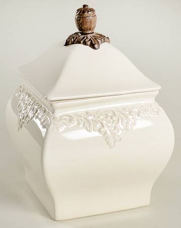 Renaissance Ivory Small Canister & Lid