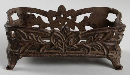 Renaissance Ivory Metal Stand for Salt & Pepper