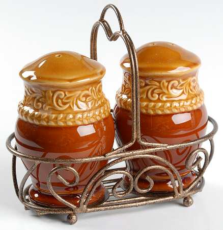 Venetian Salt & Pepper w/Metal Stand