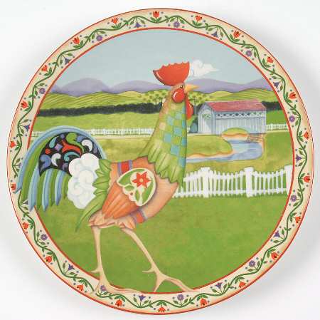 Barnyard Salad/Dessert Plate