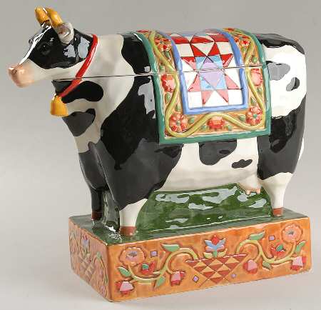 Barnyard Figural Cookie Jar & Lid
