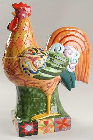 Barnyard Figural Cookie Jar & Lid