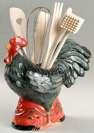Rooster Inn Figural Utensil Set