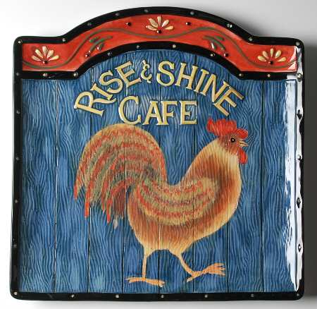 Rooster Inn 16" Square Serving Platter