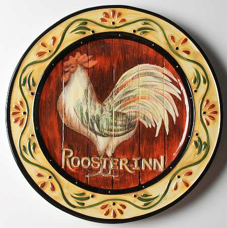 Rooster Inn Dinner Plate