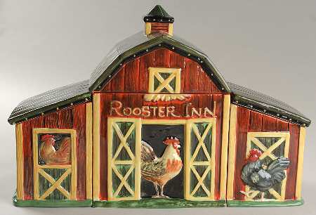 Rooster Inn Figural Canister - Set of 3