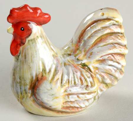 Rooster Inn Figural Salt Shaker