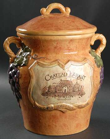 Grand Vin Biscuit Barrel & Lid