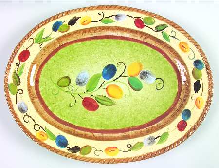 Valencia 17" Oval Serving Platter