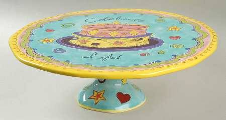 Celebrate 13" Diameter Pedestal Cake Stand