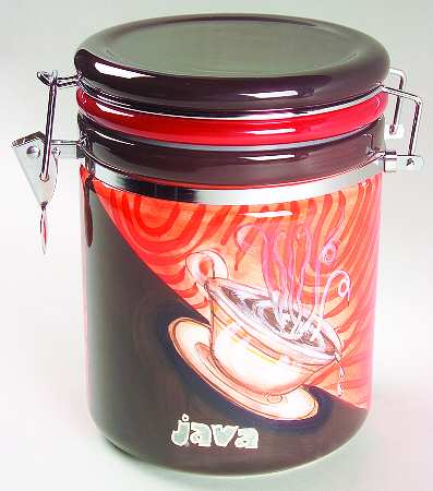 Coffee Break Large Canister with Hinged Lid