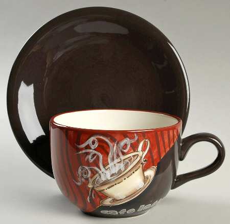 Coffee Break Cafe Au Lait Cup & Saucer Set