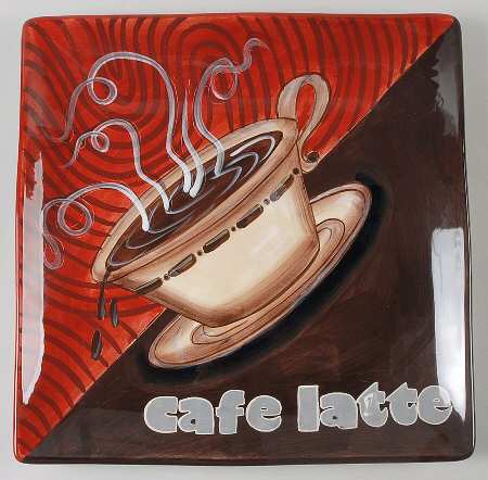Coffee Break 13" Square Serving Platter