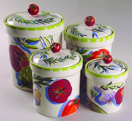 Garden Fresh (4 Piece) Canister Set (Box Set)