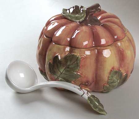 Harvest Figural Tureen & Lid with Ladle