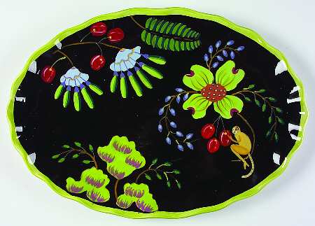 Jungle Song 16" Oval Serving Platter