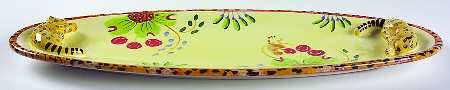 Jungle Song 17" Fish Platter