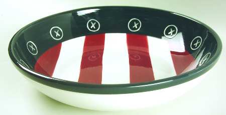 Red White & Blue 13" Pasta Serving Bowl