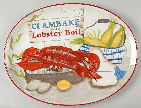 Sea Catch 18" Oval Serving Platter
