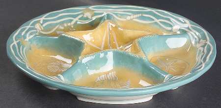 By the Shore 1 Pc Chip & Dip with 6 Sections