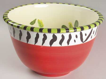 Veggie Salad 11" Large Salad Serving Bowl