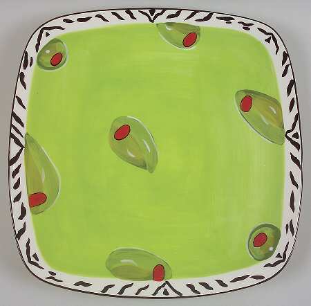 Veggie Salad Square Service Plate (Charger)
