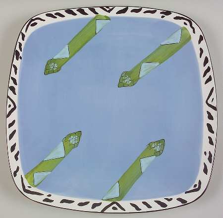 Veggie Salad Square Service Plate (Charger)