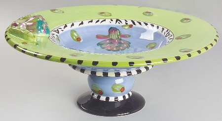 Veggie Salad Footed Bowl