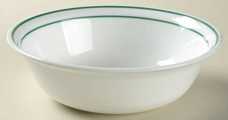 Gingham Hunter Green (Coupe, Corelle) Coupe Cereal Bowl