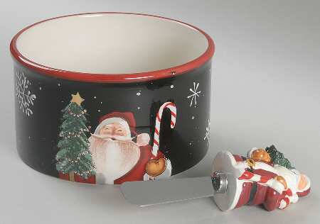 Mister Claus Dip Bowl & Spreader Set
