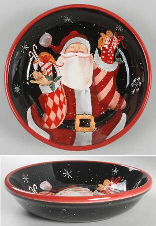 Mister Claus 9" Individual Pasta Bowl